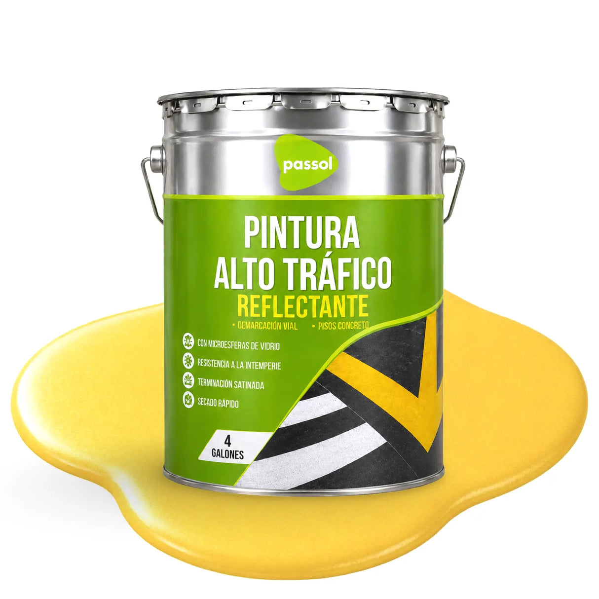Pintura Alto Trafico Reflectante Passol Passol