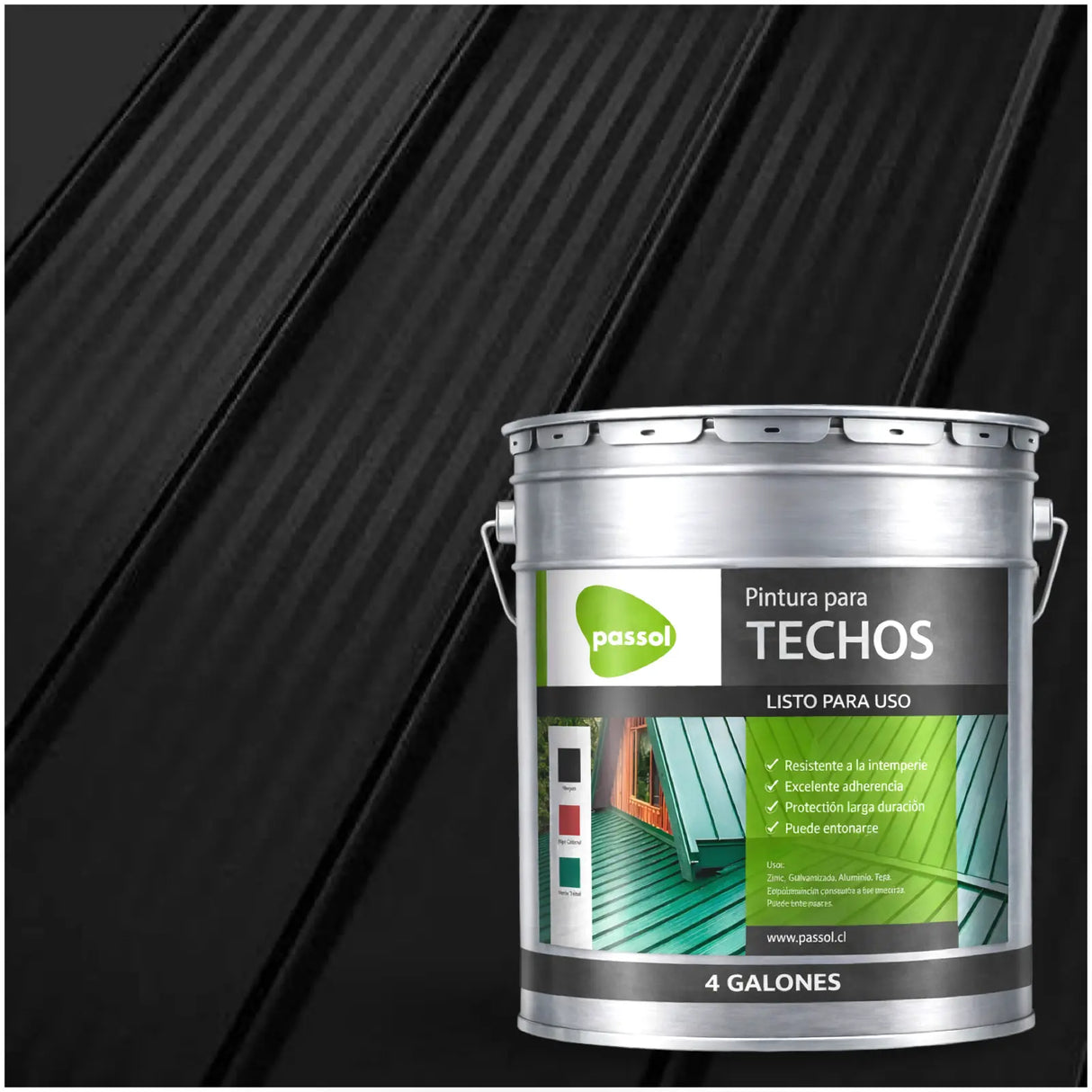 Pintura Techo Zinc Galón Passol PASSOL