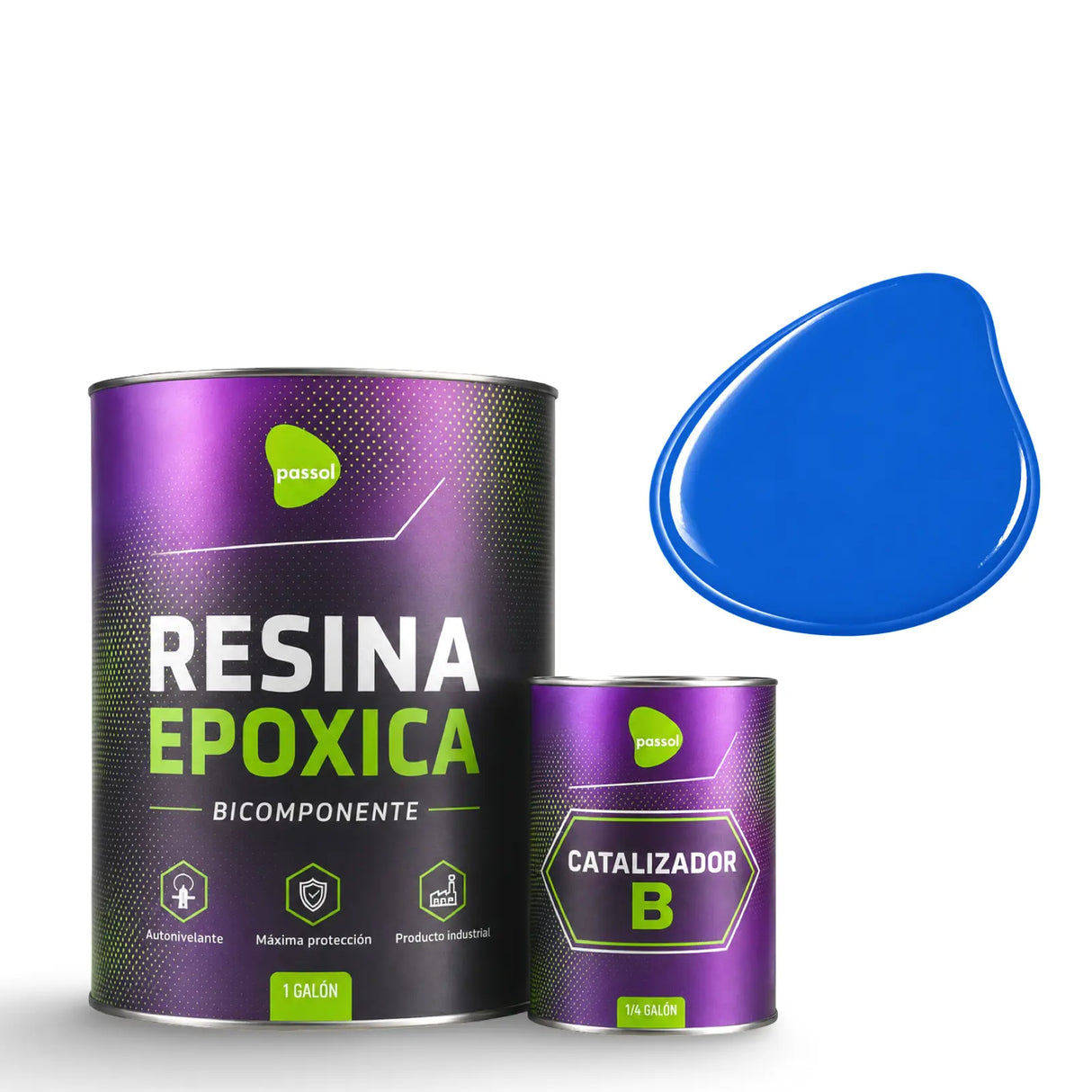Resina Epoxica Autonivelante Kit A+B Passol PASSOL