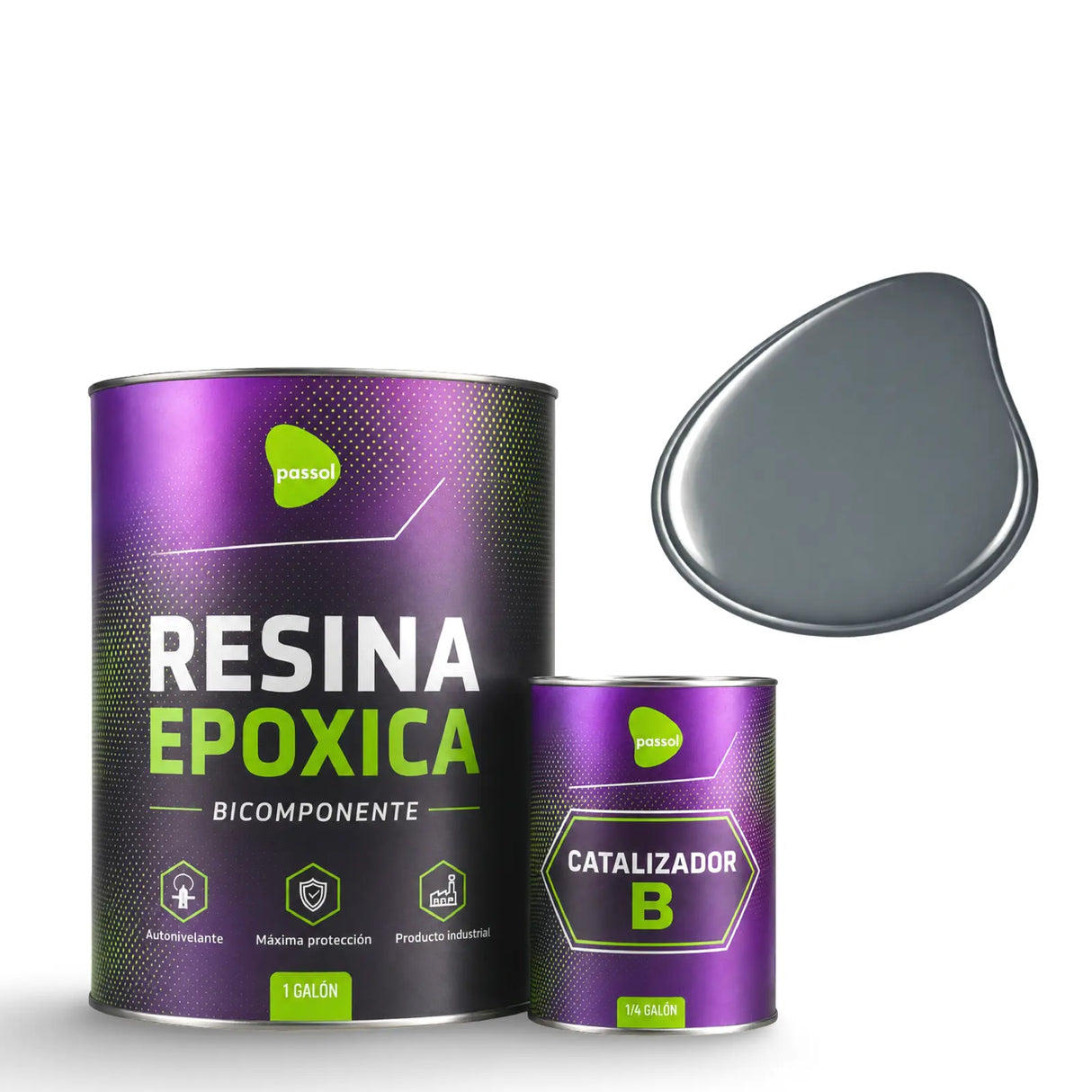 Resina Epoxica Autonivelante Kit A+B Passol PASSOL