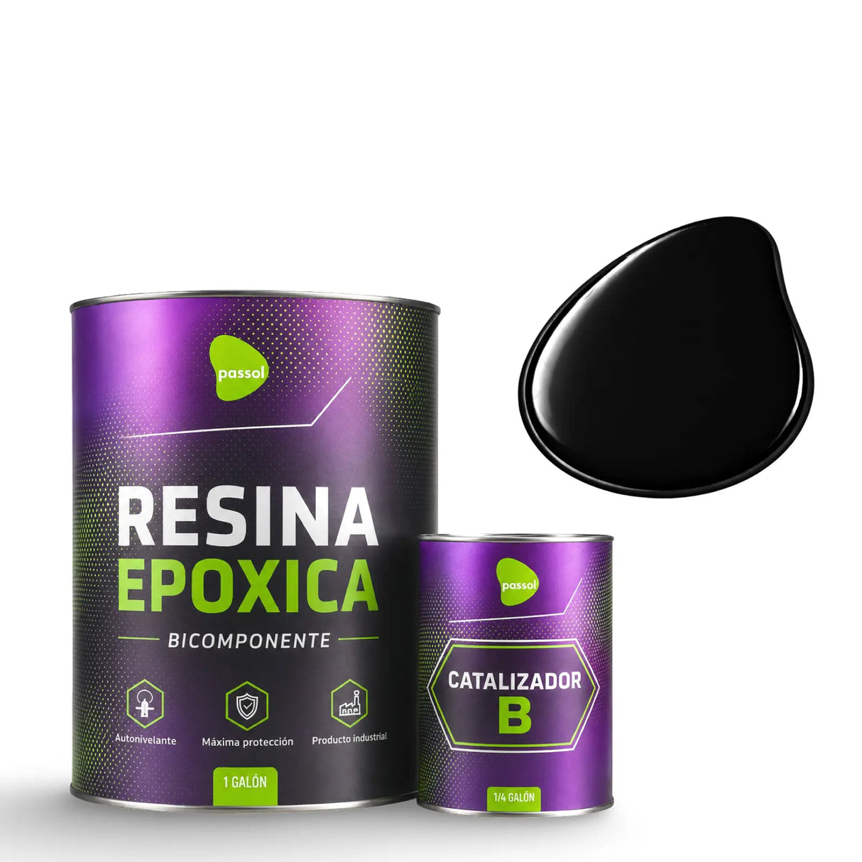Resina Epoxica Autonivelante Kit A+B Passol PASSOL