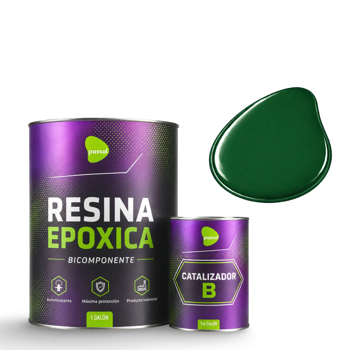 Resina Epoxica Autonivelante Kit A+B Passol PASSOL