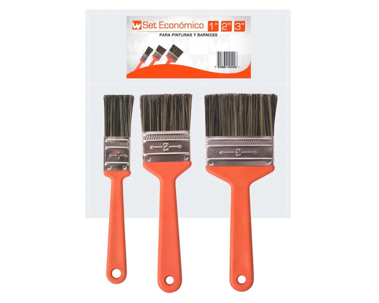 SET BROCHAS MANGO PLASTICO WESSER PASSOL