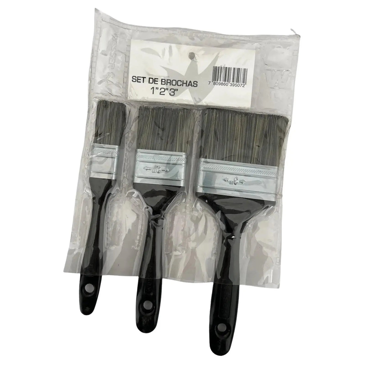 Set de Brochas Mango Plastico 1" - 2" - 3" Passol