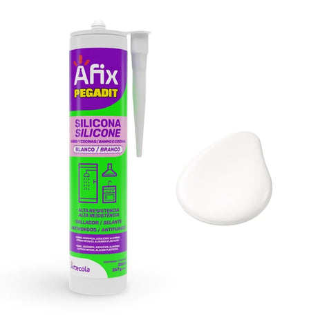 Silicona Acetica Baño y Cocina 267gr AfixBlancoPassol