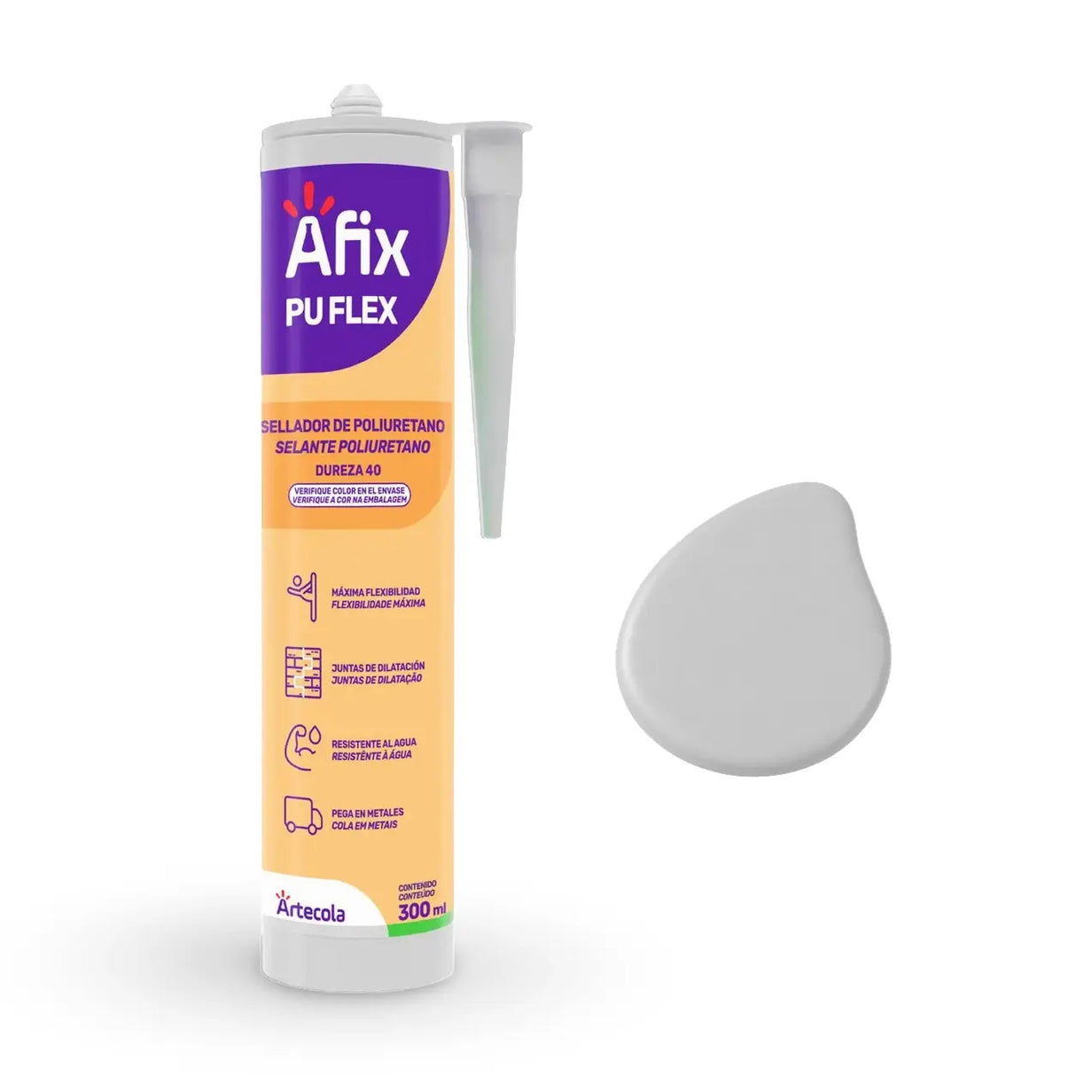 SILICONA POLIURETANO PU FLEX 300ML AFIX Passol