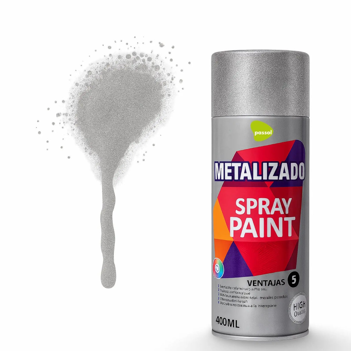 Spray Metalizado Colores 400ml PASSOL