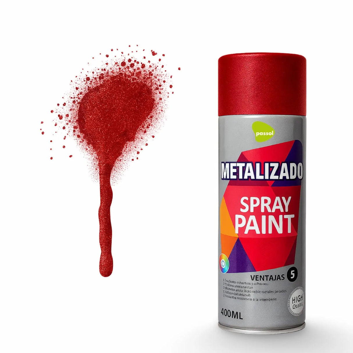 Spray Metalizado Colores 400ml PASSOL