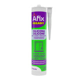 SILICONA VIDRIO Y ALUMINIO 280ML AFIXTransparentePassol