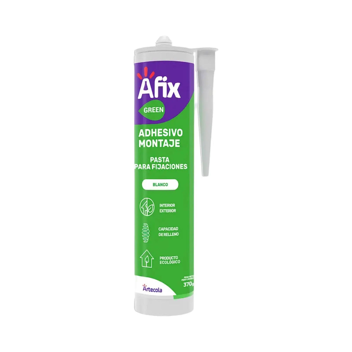 Silicona Adhesivo Montaje Blanco 370gr Afix Passol