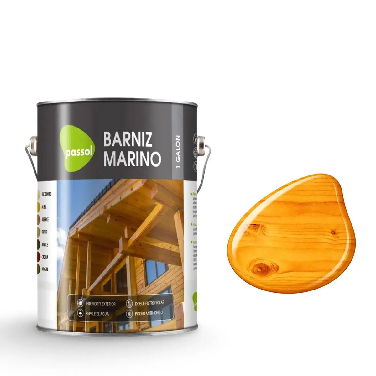 Barniz Marino para Maderas Brillante - Passol