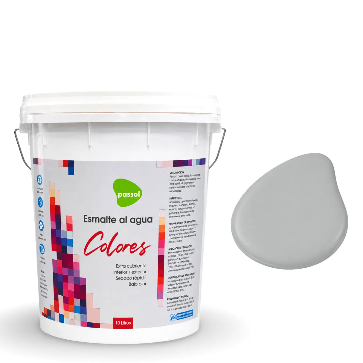 Esmalte al agua Deco Colores Empacados Passol