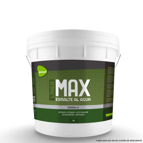 Esmalte al Agua Semibrillo tineta Max Passol Passol