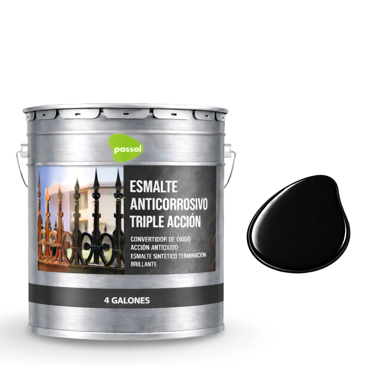 Esmalte Anticorrosivo Triple Acción Metal Passol Passol
