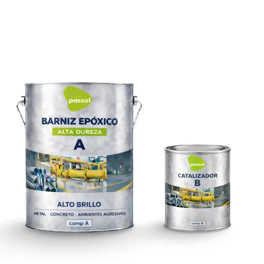 Kit Barniz Epoxico Incoloro 2 Comp Passol Passol