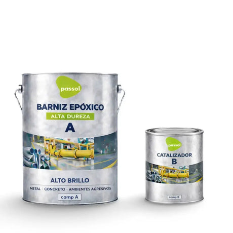 Kit Barniz Epoxico Incoloro 2 Comp Passol Passol