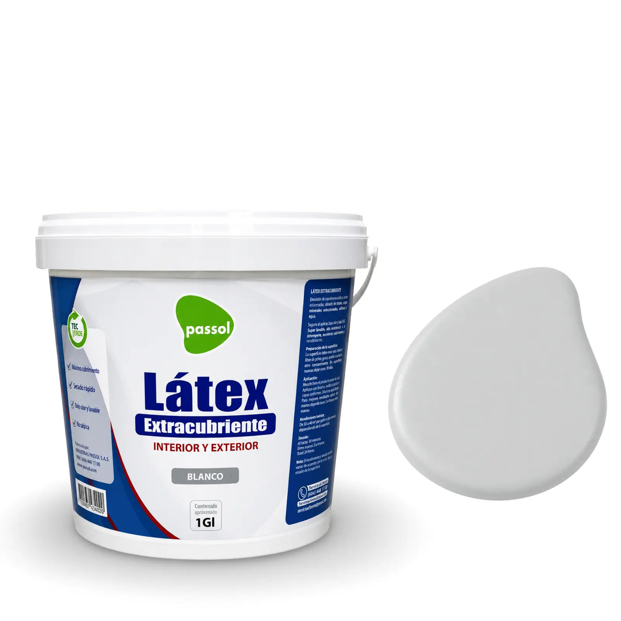 Látex Extracubriente Premium Colores Passol Passol