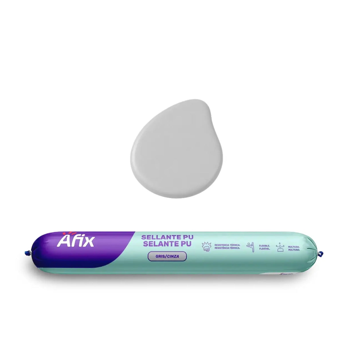 SILICONA PATE SELLADOR POLIURETANO 600ML AFIX PASSOL