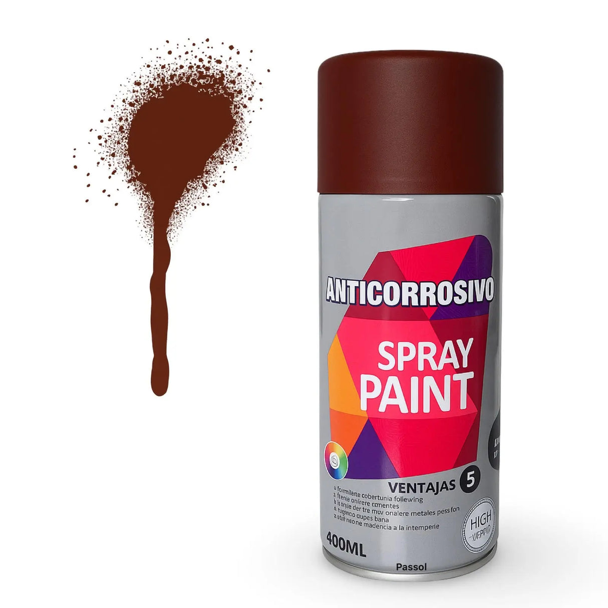 Spray Anticorrosivo Mate 400ml PASSOL