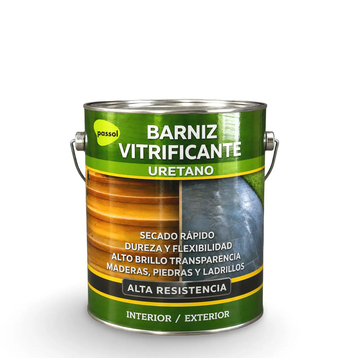 Barniz Vitrificante Uretano Madera Piedra Brillante PASSOL
